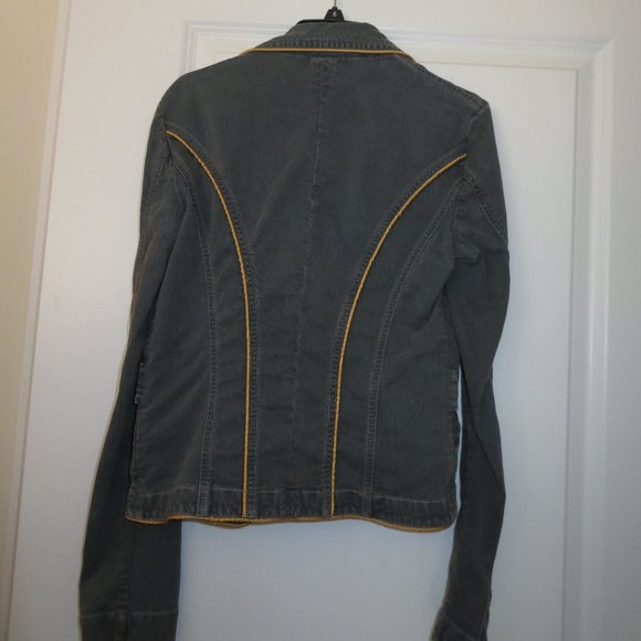 Galliano Fitted Belted Denim Jacket - Picture 3 of 10